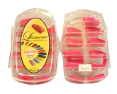 Lamour Fluorescent Pink Nail Tips - 29
