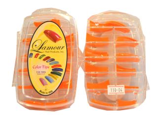 Lamour Orange Nail  Tips 04